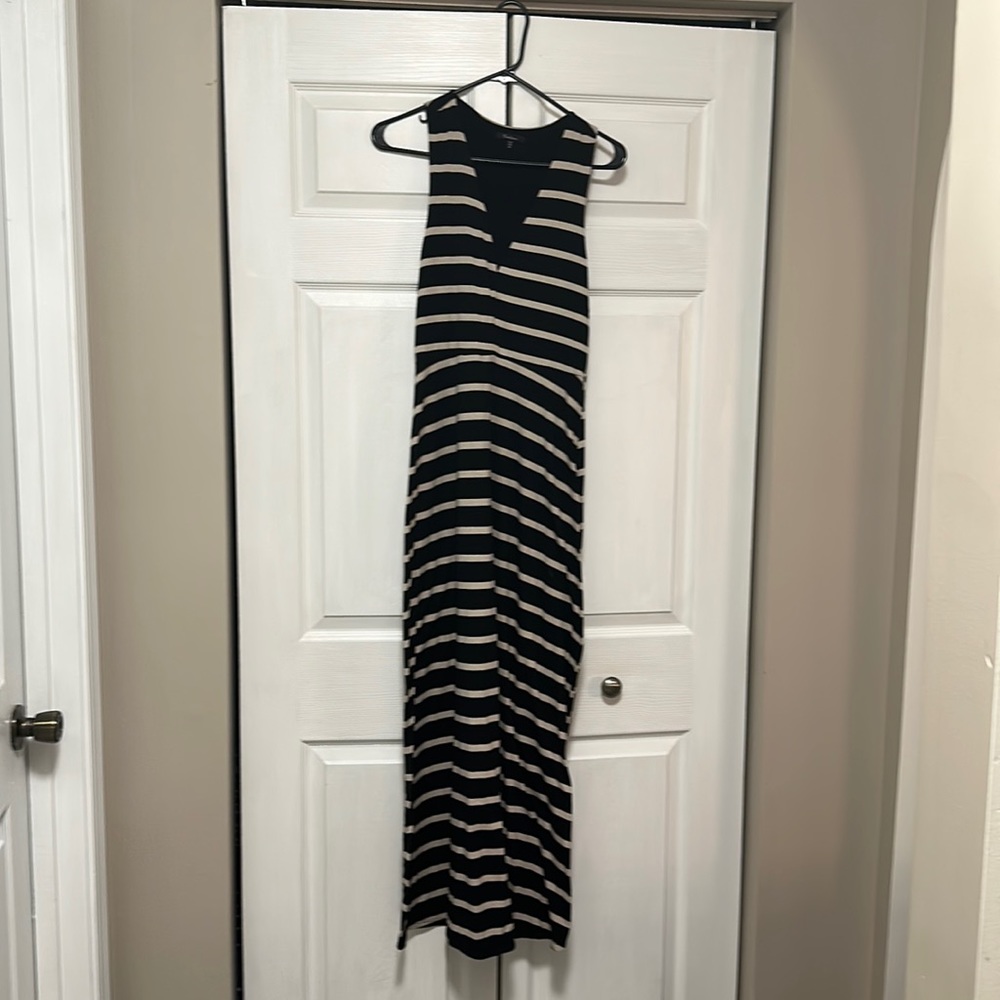 Monteau black and tan Maxi dress